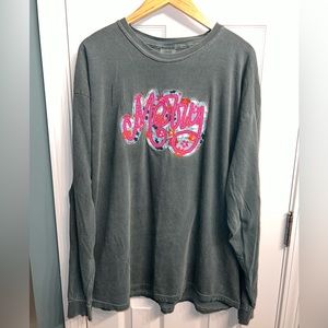 Comfort Colors Long Sleeve Christmas Applique Shirt MERRY